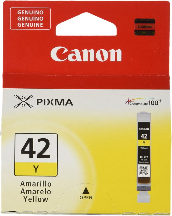 CARTUCHO DE TINTA AMARILLO ORIGINAL CANON CLI - 42Y PARA IMPRESORAS PIXMA – ALTO RENDIMIENTO 6387B009AA - SMART BUSINESS