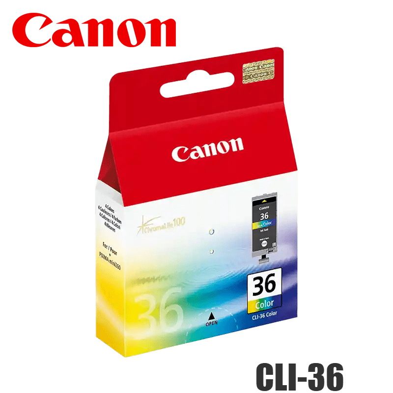 CARTUCHO DE TINTA CANON CLI - 36 TRICOLOR (C/M/Y), 250 PÁGINAS, COMPATIBLE CON IMPRESORA PIXMA IP100 – ALTA CALIDAD DE IMPRESIÓN 1511B020AA - SMART BUSINESS