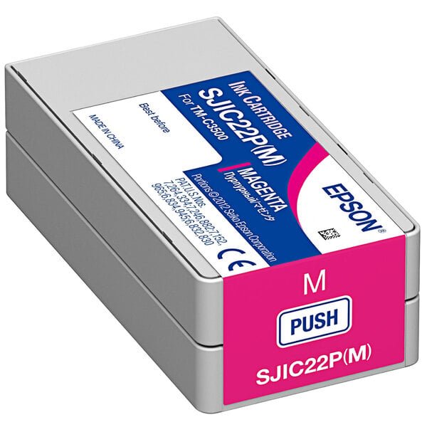 Cartucho de Tinta Epson C33S020582 Magenta DURABrite Ultra 32.5 ml Compatible con Impresora Epson ColorWorks C3500 Impresión de Alta Calidad y Resistente al Agua C33S020582 - SMART BUSINESS