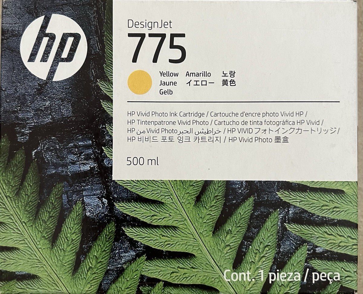 Cartucho de Tinta HP DesignJet 775 1XB19A Amarillo 500 ml Compatible con Plotter Z9+ Pro Secado Rápido Tinta Pigmentada para Alta Precisión en Impresiones y Gráficos 1XB19A - SMART BUSINESS