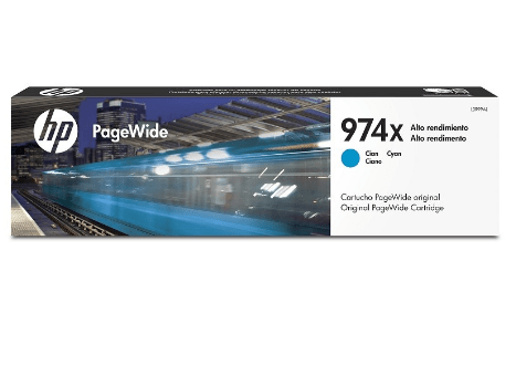 Cartucho de Tinta HP L0R99AL 974X Cian Alta Capacidad 7,000 Páginas Tecnología PageWide Compatible con HP PageWide Pro 452/477/552/577 Impresión Profesional y Duradera L0R99AL - SMART BUSINESS