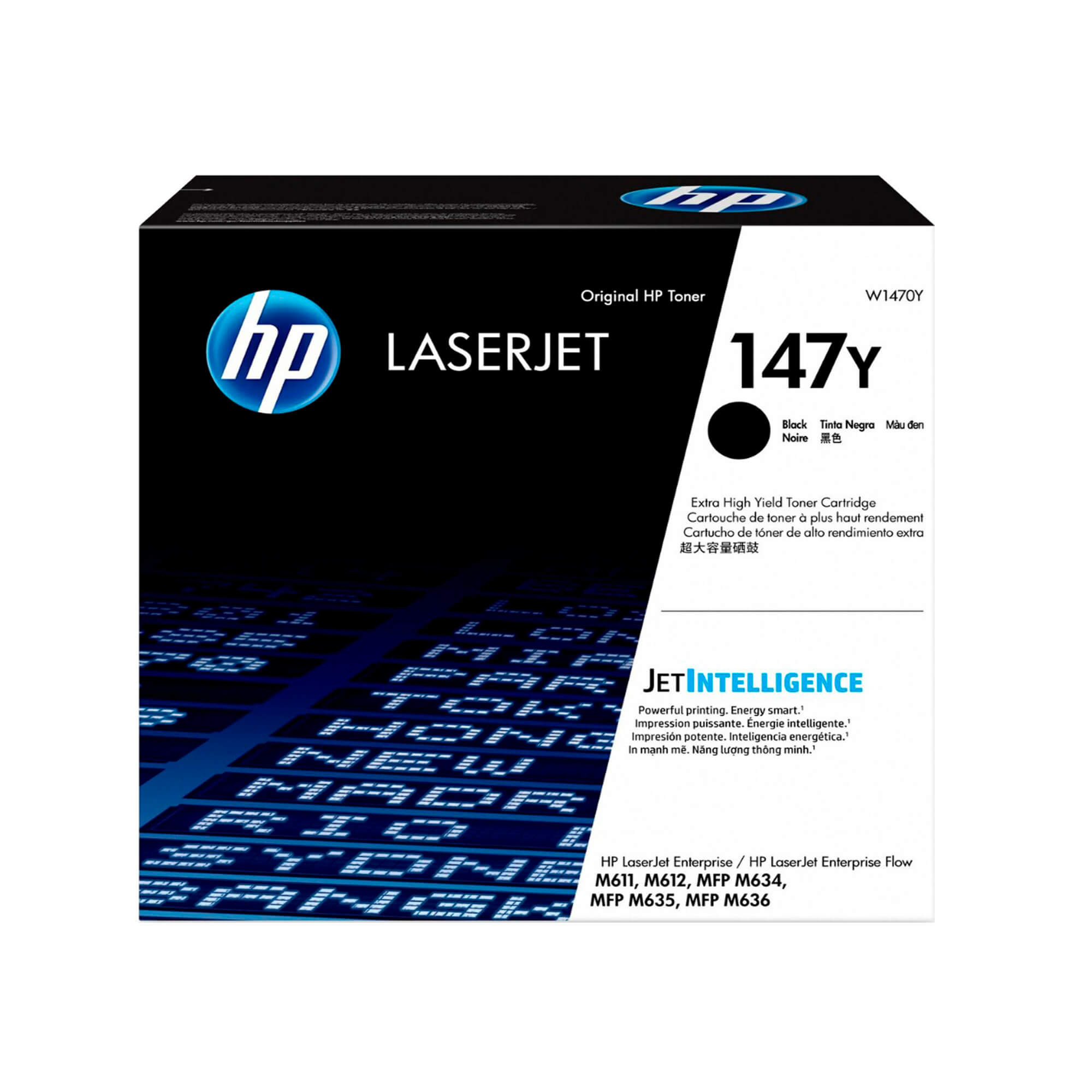 Cartucho de Tóner HP 147Y W1470Y Negro | Extra Alto Rendimiento 42.000 páginas | Compatible con LaserJet Enterprise M610, M611, M612, M634, M635, M636 | Impresión Profesional y Confiable W1470Y - SMART BUSINESS