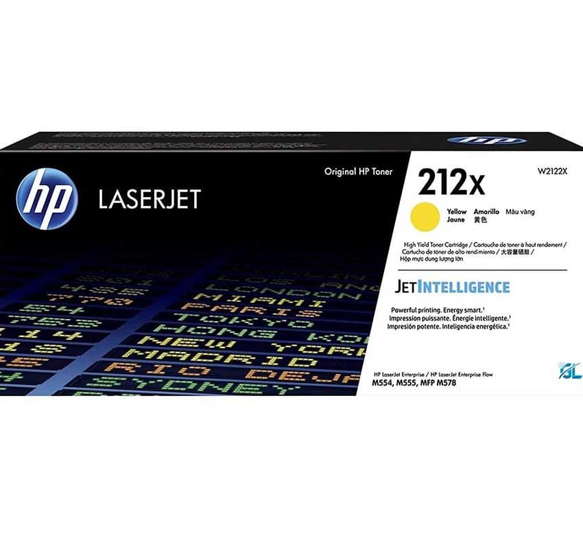 Cartucho de Tóner HP 212X W2122X Amarillo | Alto Rendimiento 10.000 páginas | Compatible con Color LaserJet Enterprise M554, M555, MFP M578 | Colores Vivos y Duraderos W2122X - SMART BUSINESS
