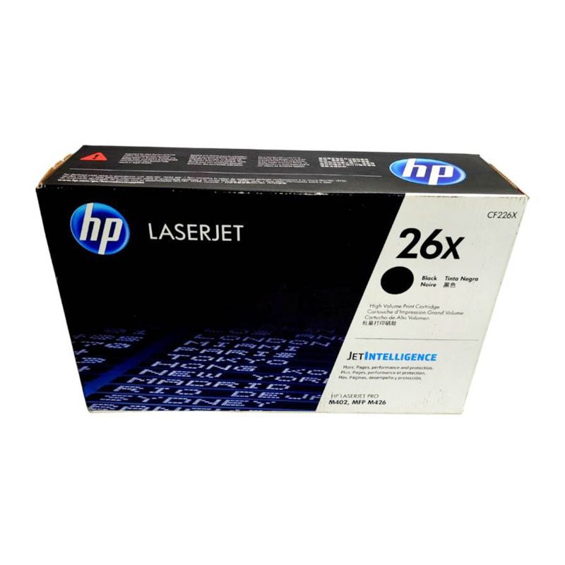 Cartucho de Tóner HP 26X CF226X Negro | Alto Rendimiento 9.000 páginas | Compatible con LaserJet Pro M402, MFP M426 | Impresión Nítida y Confiable CF226X - SMART BUSINESS