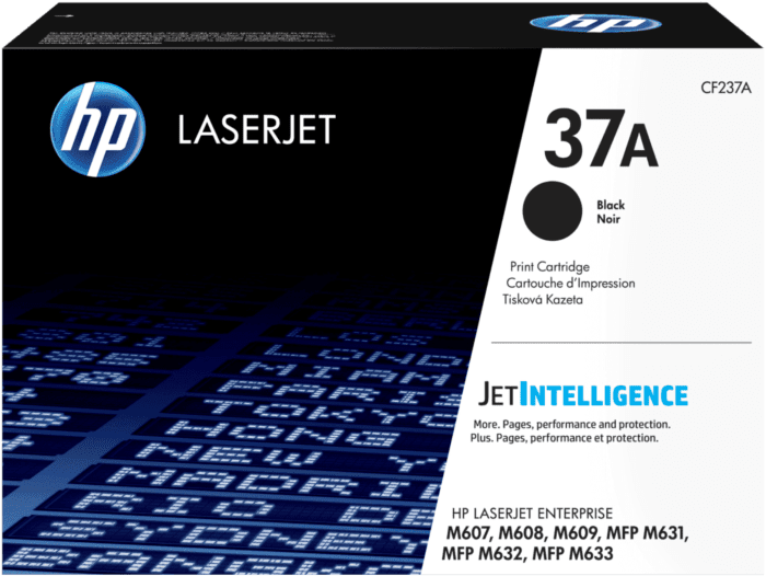 Cartucho de Tóner HP 37A CF237A Negro | Rendimiento 11.000 páginas | Compatible con LaserJet Enterprise M607, M608, M609, MFP M631, M632, M633 | Impresión Profesional y Confiable CF237A - SMART BUSINESS