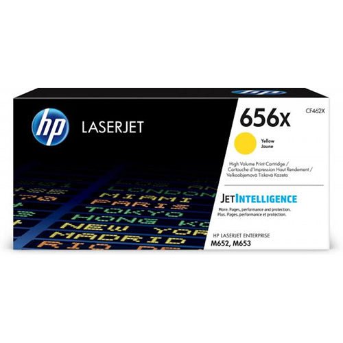 Cartucho de Tóner HP 656X CF462X Amarillo | Alto Rendimiento 22.000 páginas | Compatible con Color LaserJet Enterprise M652, M653 | Colores Vivos y Confiables CF462X - SMART BUSINESS