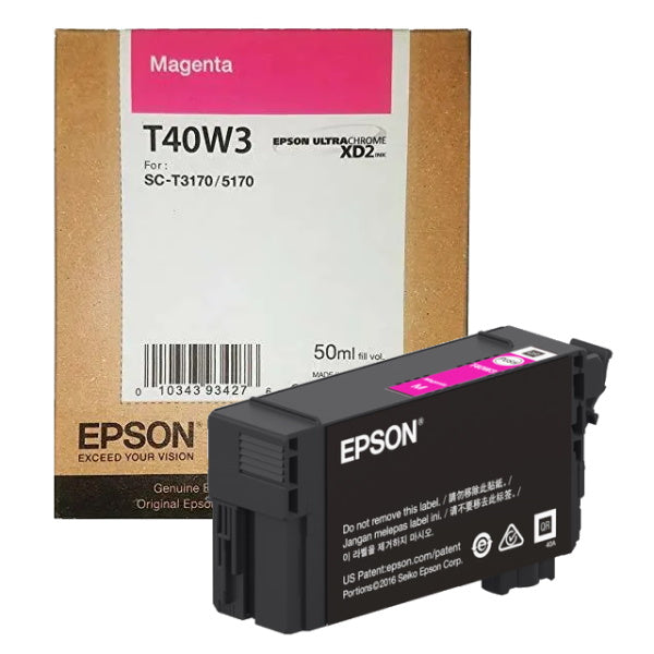 Cartucho Epson T40W Alto Rendimiento Magenta, 50ml - SMART BUSINESS