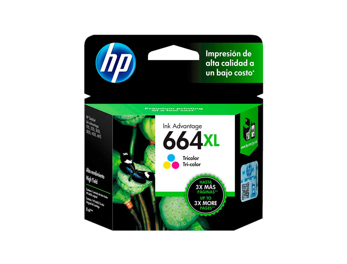 CARTUCHO HP 664XL, TRICOLOR - 1115 / 3635 / 4535 + (F6V30AL) - SMART BUSINESS
