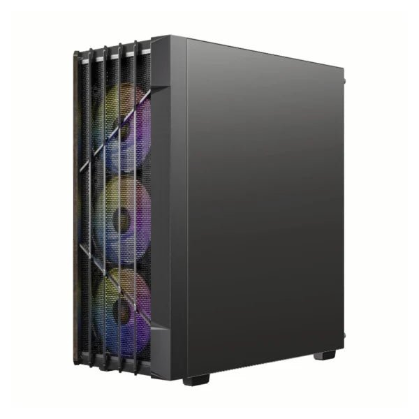 CASE Antec AX63 WOOD ARGB Mid - Tower, Panel Frontal con Diseño de Madera, 4 Ventiladores ARGB, Soporte ATX, Sin Fuente 0-761345-10172-1 - SMART BUSINESS