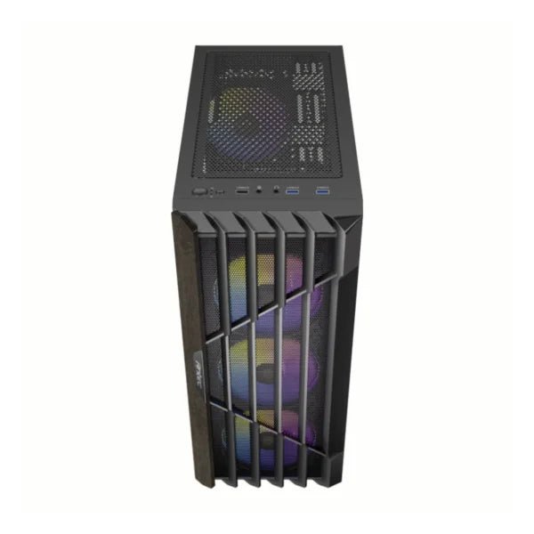 CASE Antec AX63 WOOD ARGB Mid - Tower, Panel Frontal con Diseño de Madera, 4 Ventiladores ARGB, Soporte ATX, Sin Fuente 0-761345-10172-1 - SMART BUSINESS