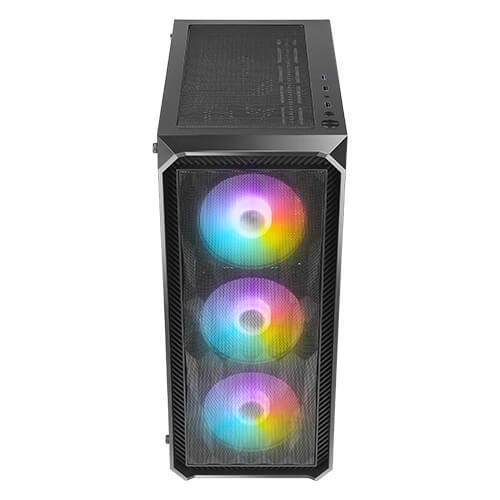 CASE Antec NX292 Mid - Tower, Panel Lateral de Vidrio Templado, 4 Ventiladores ARGB Preinstalados, Sin Fuente de Poder 0-761345-81009-8 - SMART BUSINESS