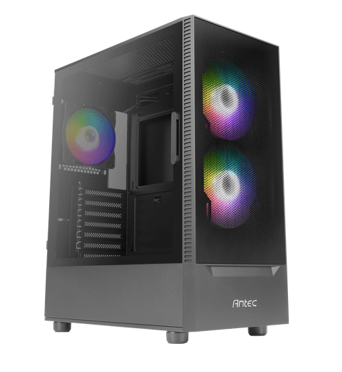 CASE Antec NX410 Mid - Tower con Ventana de Vidrio Templado, 3 Ventiladores ARGB Preinstalados, Soporte ATX, USB 3.0/2.0 0-761345-81041-8 - SMART BUSINESS