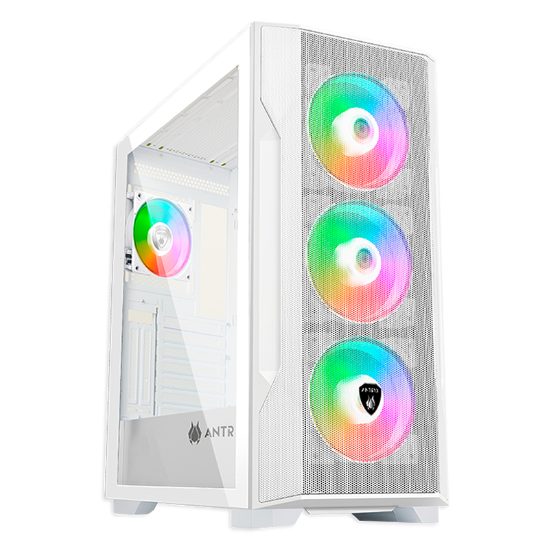 CASE ANTRYX FX 710 WHITE, ARGB FAN X4, USB TIPO-C (AC- FX710W) - SMART BUSINESS