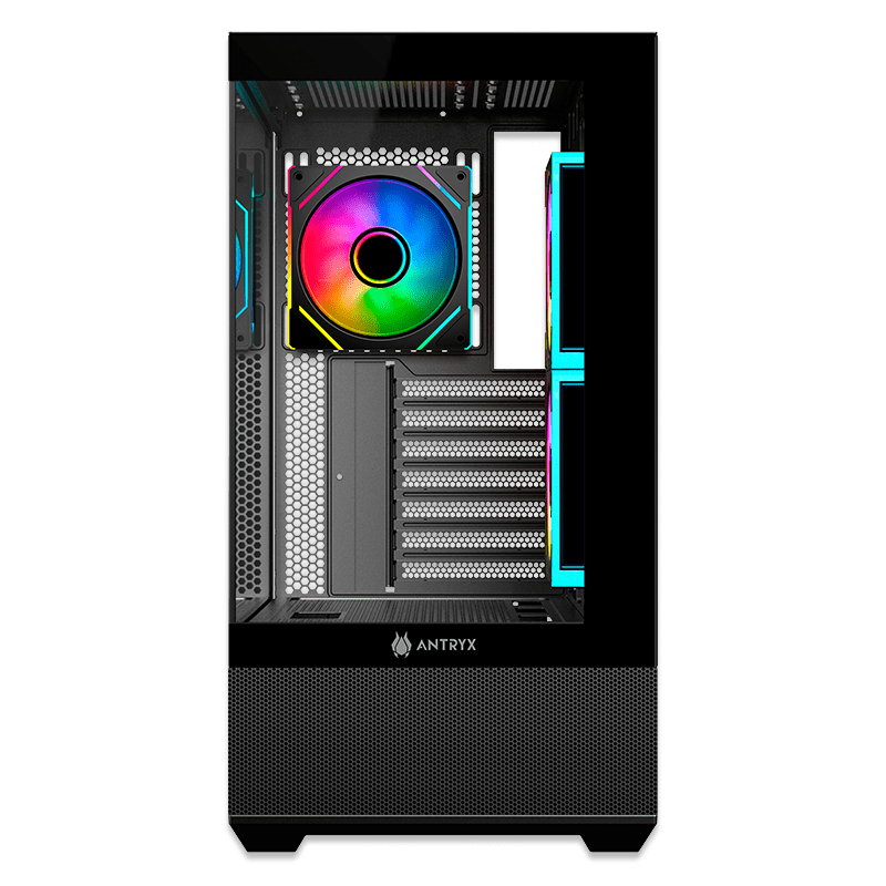 CASE ANTRYX FX 740 BLACK, ARGB FAN X3, USB TIPO - C (AC - FX740K) AC- FX740K - SMART BUSINESS