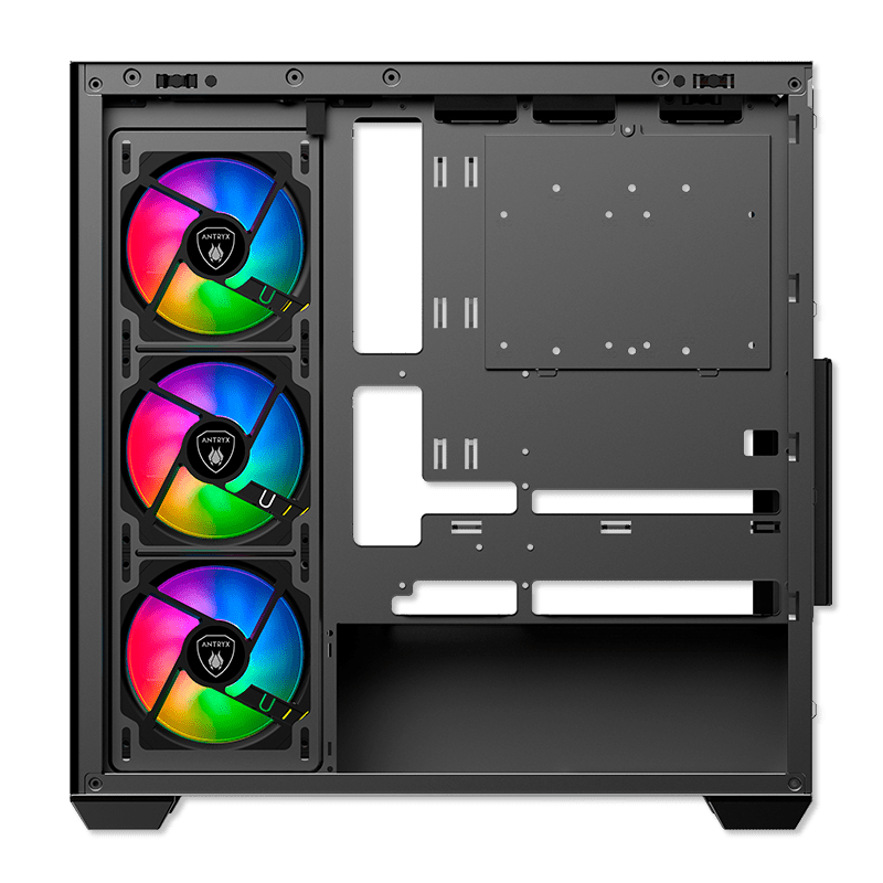 CASE ANTRYX FX 750 BLACK, ARGB FAN X4, USB TIPO - C (AC - FX750K) AC- FX750K - SMART BUSINESS