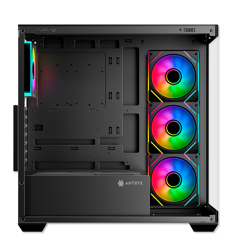 CASE ANTRYX FX 750 BLACK, ARGB FAN X4, USB TIPO - C (AC - FX750K) AC- FX750K - SMART BUSINESS