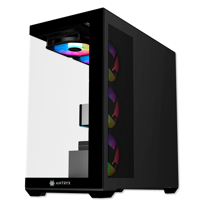 CASE ANTRYX FX 750 BLACK, ARGB FAN X4, USB TIPO-C (AC- FX750K) - SMART BUSINESS