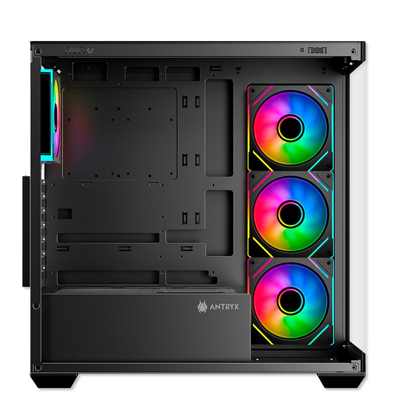 CASE ANTRYX FX 750 BLACK, ARGB FAN X4, USB TIPO-C (AC- FX750K) - SMART BUSINESS