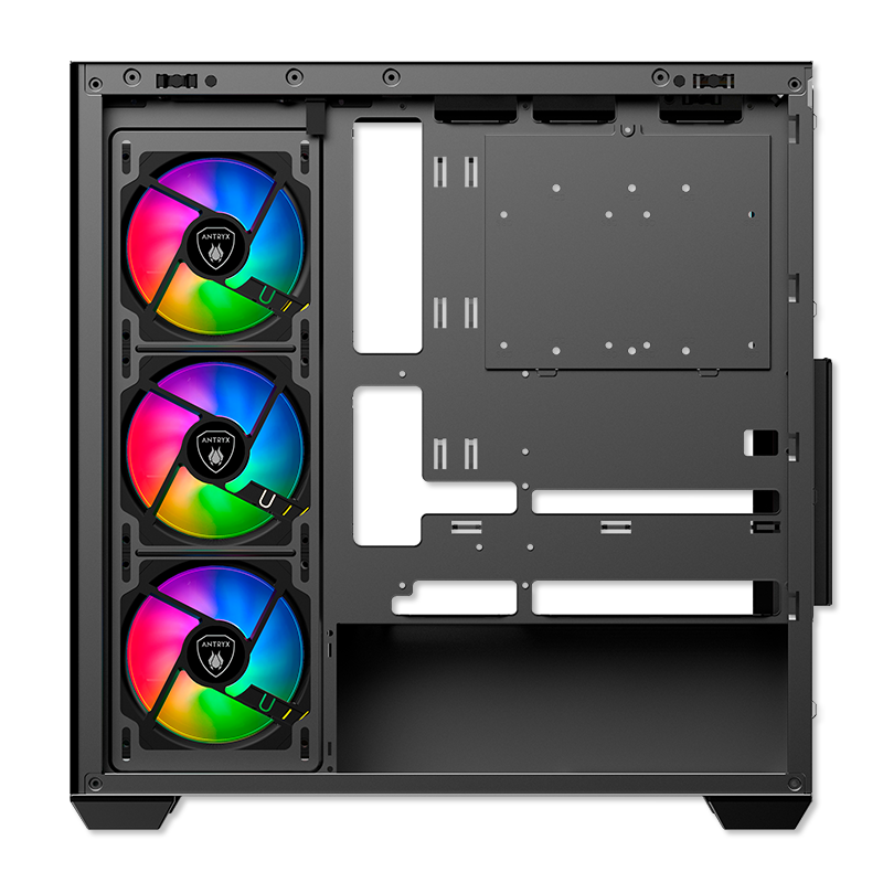 CASE ANTRYX FX 750 BLACK, ARGB FAN X4, USB TIPO-C (AC- FX750K) - SMART BUSINESS