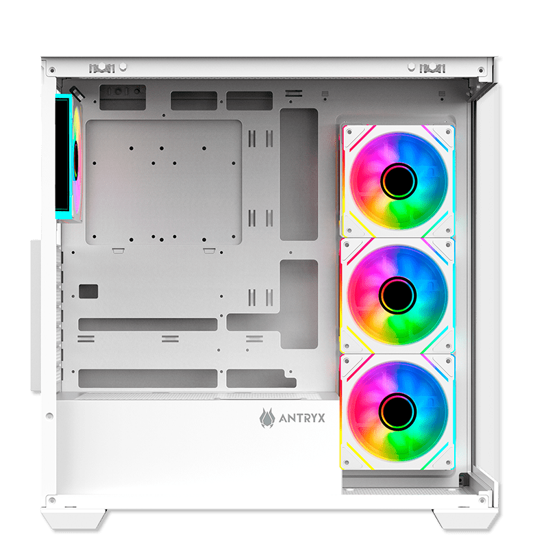 CASE ANTRYX FX 750 WHITE, ARGB FAN X4, USB TIPO - C (AC - FX750W) AC- FX750W - SMART BUSINESS