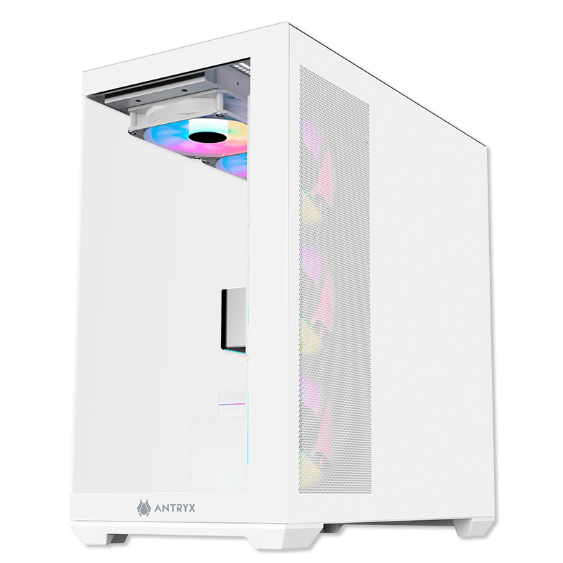CASE ANTRYX FX 750 WHITE, ARGB FAN X4, USB TIPO - C (AC - FX750W) AC- FX750W - SMART BUSINESS