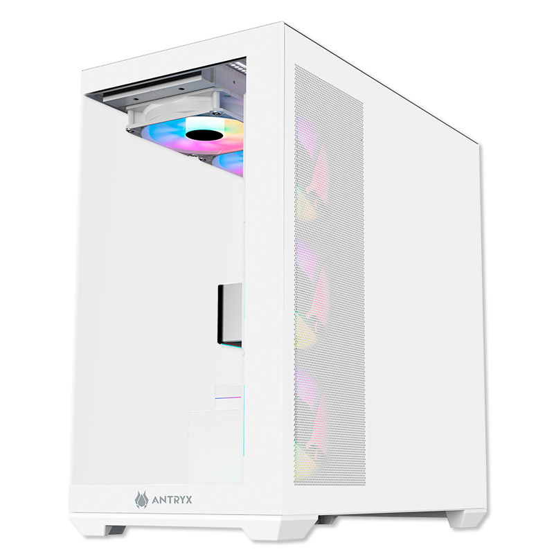 CASE ANTRYX FX 750 WHITE, ARGB FAN X4, USB TIPO-C (AC- FX750W) - SMART BUSINESS