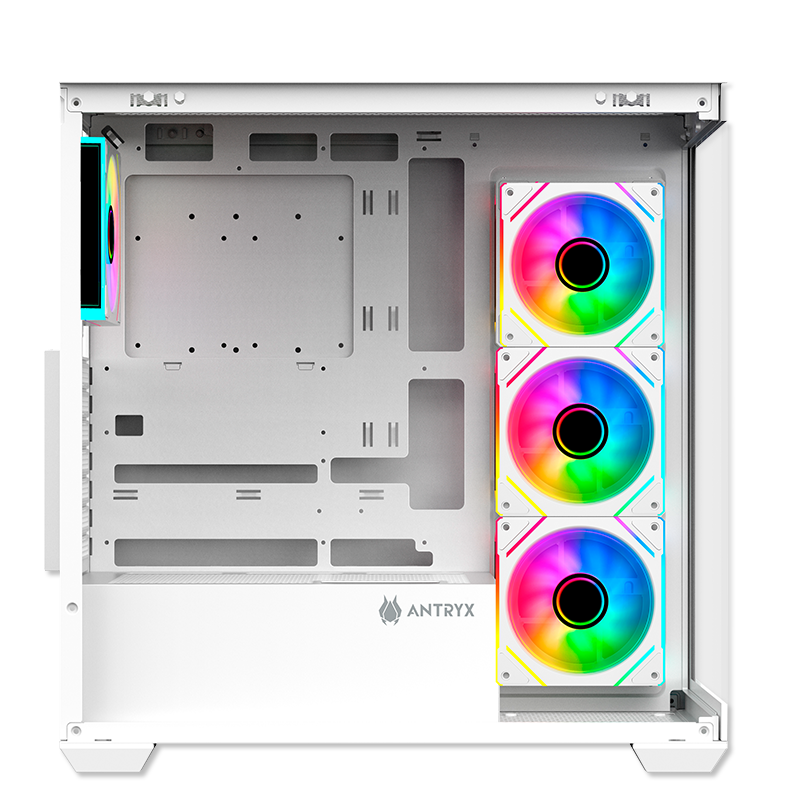 CASE ANTRYX FX 750 WHITE, ARGB FAN X4, USB TIPO-C (AC- FX750W) - SMART BUSINESS