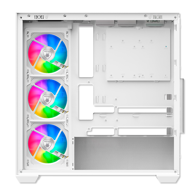 CASE ANTRYX FX 750 WHITE, ARGB FAN X4, USB TIPO-C (AC- FX750W) - SMART BUSINESS