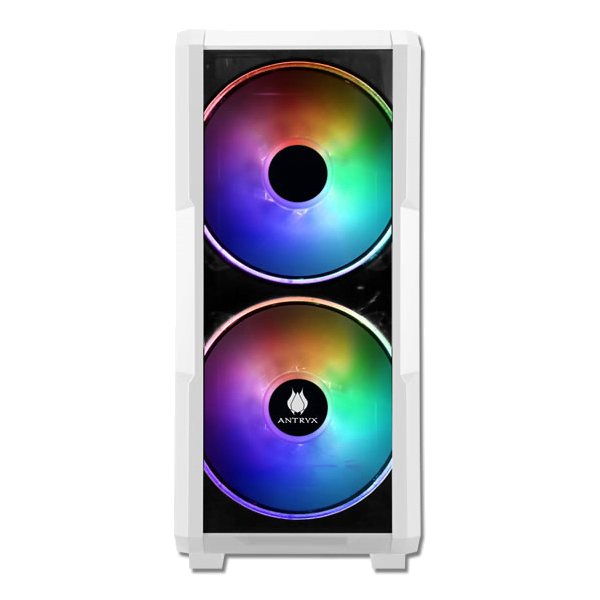 CASE ANTRYX FX CRUISER WHITE, ARGB FAN X3, VIDRIO  TEMPLADO & MESH (AC-FX573W-R1)  - SMART BUSINESS