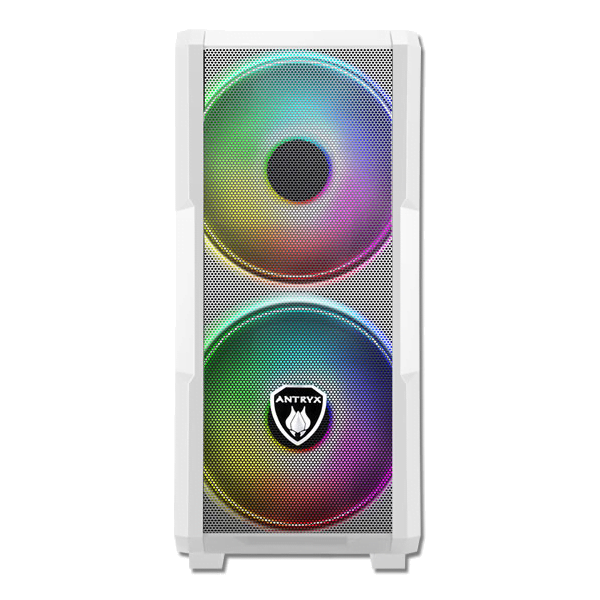 CASE ANTRYX FX CRUISER WHITE, ARGB FAN X3, VIDRIO  TEMPLADO & MESH (AC-FX573W-R1)  - SMART BUSINESS