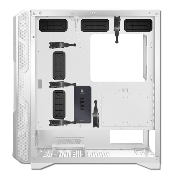CASE ANTRYX FX CRUISER WHITE, ARGB FAN X3, VIDRIO  TEMPLADO & MESH (AC-FX573W-R1)  - SMART BUSINESS