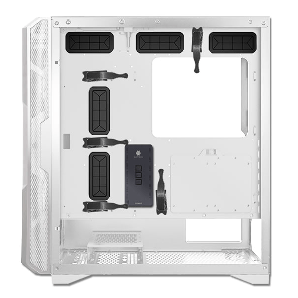 CASE ANTRYX FX CRUISER WHITE, ARGB FAN X3, VIDRIO  TEMPLADO & MESH (AC - FX573W - R1)  AC-FX573W-R1 - SMART BUSINESS