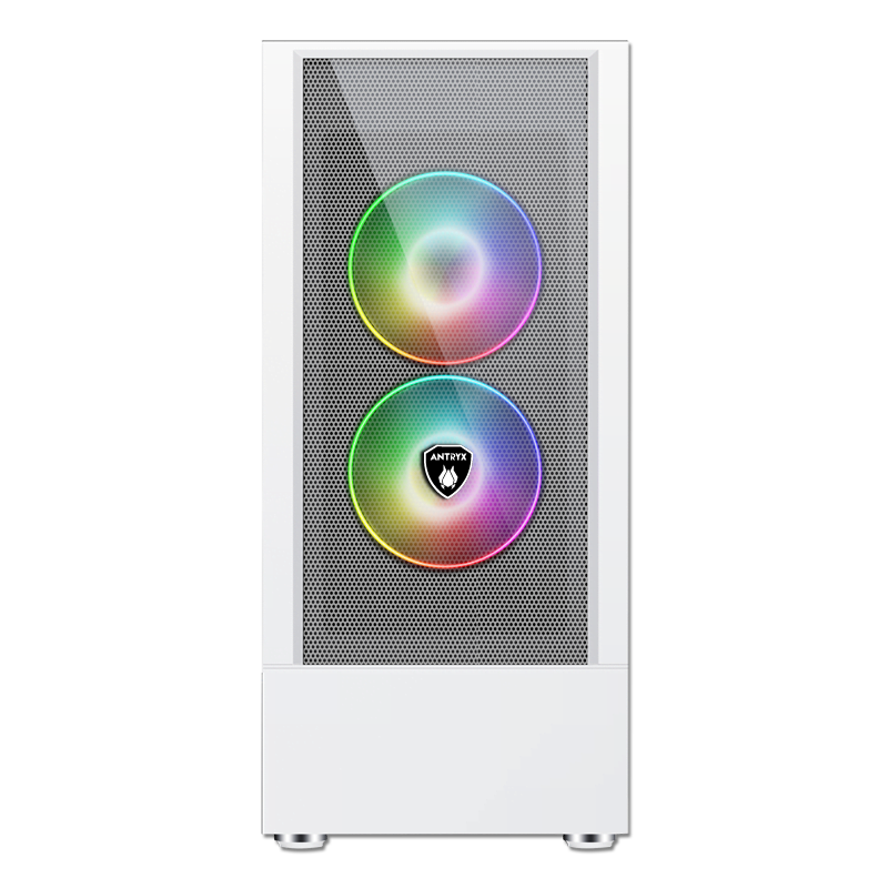 CASE ANTRYX RX 460 MESH WHITE USB3.0, FAN X3, VIDRIO  TEMPLADO (AC-RX460MW) - SMART BUSINESS