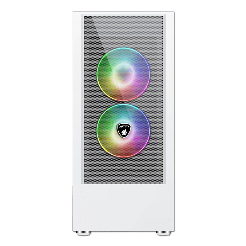CASE ANTRYX RX 460 MESH WHITE USB3.0, FAN X3, VIDRIO  TEMPLADO (AC - RX460MW) AC-RX460MW - SMART BUSINESS