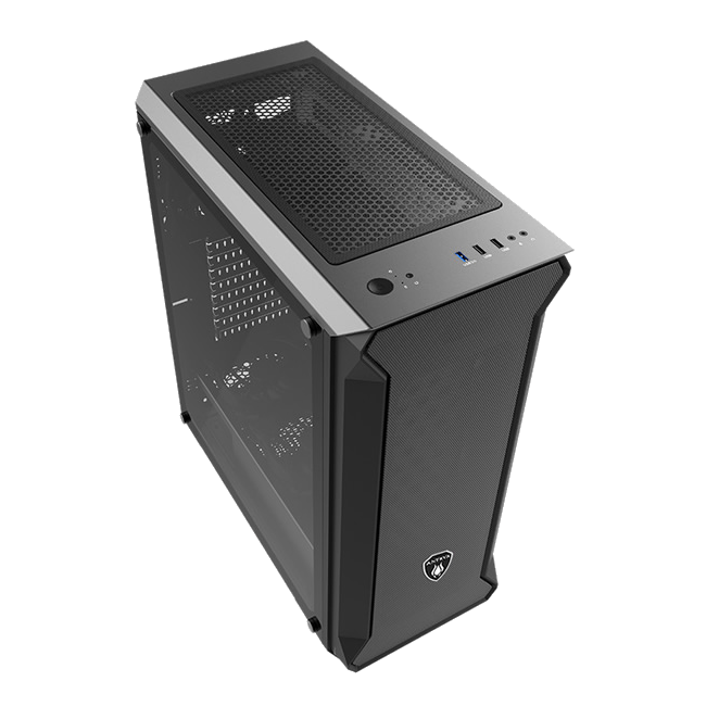 CASE ANTRYX SENTRY SE S/FUENTE (AC - FX260SEK - T3DR) PANEL DE VIDRIO | 3 VENTILADORES | LED ARGB | NEGRO AC-FX260SEK-T3DR - SMART BUSINESS