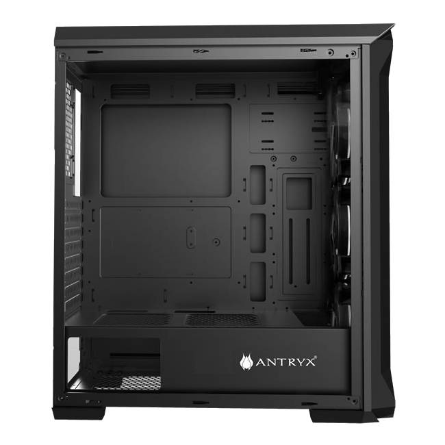 CASE ANTRYX SENTRY SE S/FUENTE (AC - FX260SEK - T3DR) PANEL DE VIDRIO | 3 VENTILADORES | LED ARGB | NEGRO AC-FX260SEK-T3DR - SMART BUSINESS