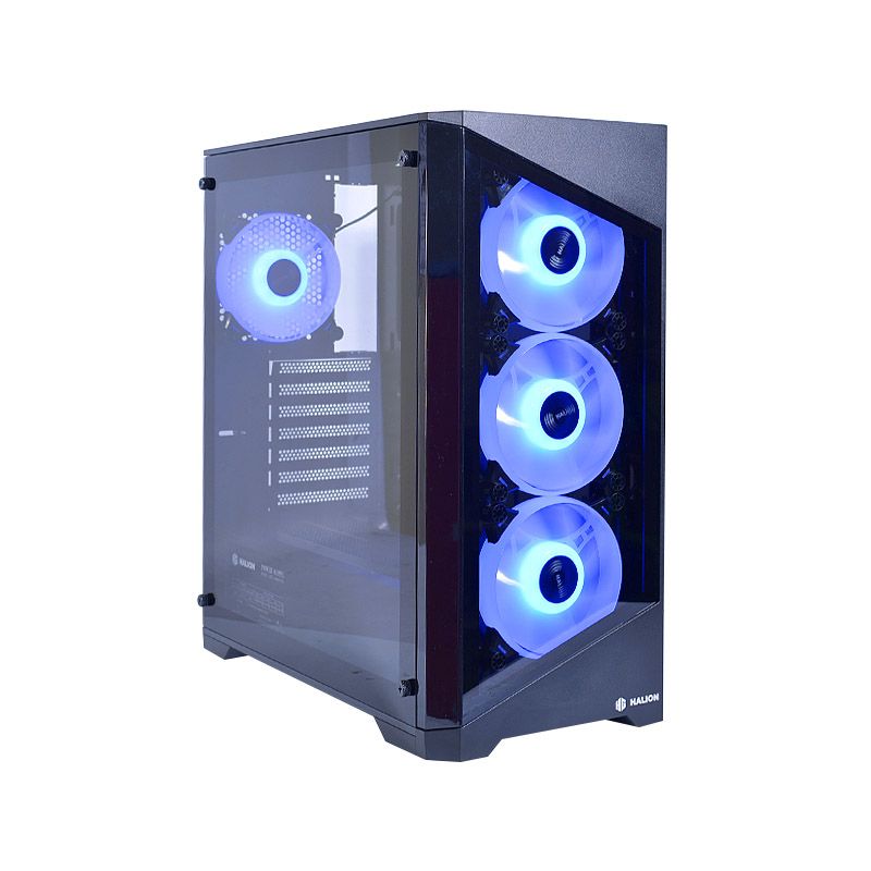 CASE ATX ARIES 06 FUENTE 600W, 2XUSB2.0, 1XUSB3.0, AUDIO HD, 4X12CM LED ARGB COOLER, VT LATERAL MEDIDAS: 410 X 210 X 450MM 2X3.5HDD, 2X2.5SDD INTERNO ARIES-06 - SMART BUSINESS