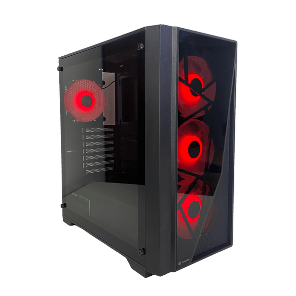 CASE ATX ARIES 09, FUENTE 600W, 2XUSB2.0, 1XUSB3.0, AUDIO HD, 4X12CM LED RGB COOLER, VT LATERAL, MEDIDAS: 410 X 210 X 450MM, 2X3.5HDD, 2X2.5SDD INTERNO ARIES-09 - SMART BUSINESS