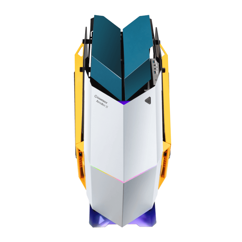 CASE ATX AUTOBOT 2 Aluminio, Case sin Fuente, 2xUSB 3.0, Audio HD, 2x12CM LED RGB COOLER, VT lateral, Full Aluminio, Medidas: 620 x 280 x 560mm, 1x3.5HDD + 3x2.5SDD interno AUTOBOT-2-ALUMINIO - SMART BUSINESS