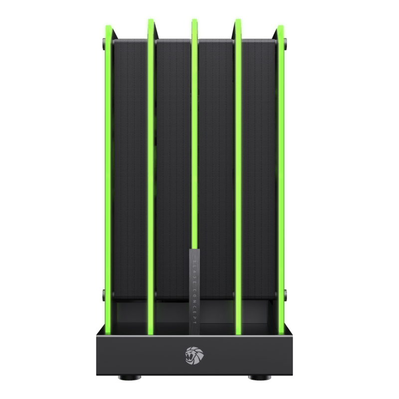 CASE ATX BLADE CONCEPT, Case sin Fuente, 2xUSB 3.0, Audio HD, USB TYPE C, FULL RGB, OPEN AIR, 277 LEDS, Medidas: 498 x 254 x 463mm, 2x3.5HDD interno, 2x2.5SDD BLADE-CONCEPT - SMART BUSINESS