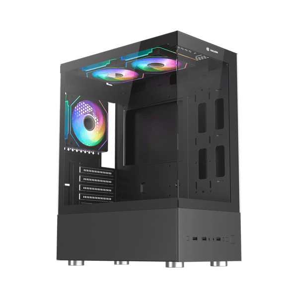 CASE ATX BUFFALO CR41, FUENTE 500W, 2XUSB 2.0, 1XUSB 3.0, AUDIO HD, MICRÓFONO HD, 3X12CM LED RGB COOLER, VT LATERAL Y FRONTAL. MEDIDAS: 340 X 200 X 452MM, 2X3.5HDD, 1X2.5SDD INTERNO BUFFALO-CR41 - SMART BUSINESS