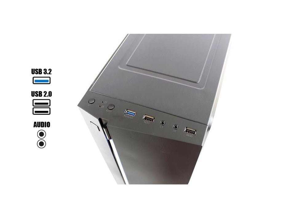 CASE ATX BULL 5516, FUENTE 350W, 1xUSB 2.0, 1xUSB 3.0, Audio HD, 1x 12CM LED ROJO COOLER, Banda RGB, VT lateral, Medidas: 380 x 185 x 440mm, 2x3.5HDD, 2x2.5SDD interno BULL-5516 - SMART BUSINESS