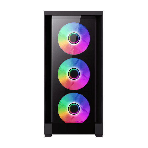 CASE ATX DEFENDER TG, Case sin Fuente, 2xUSB 2.0, 1xUSB 3.0, Audio HD, 4x12CM LED ARGB COOLER, VT frontal y lateral, Medidas: 450 x 210 x 450 mm, 2x3.5HDD, 2x2.5SDD interno DEFENDER-TG - SMART BUSINESS