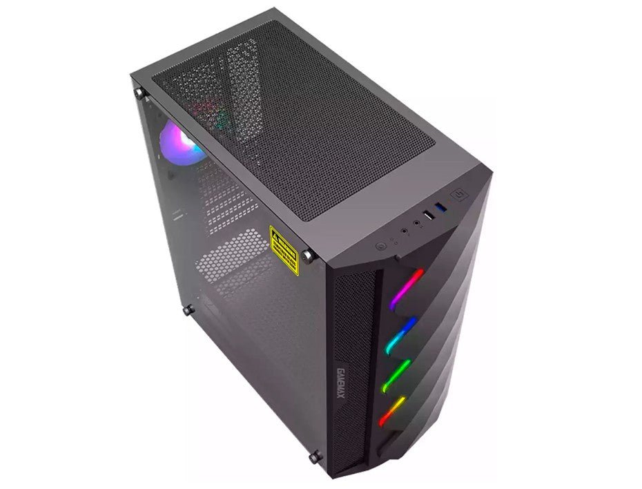 CASE ATX DIAMOND COC BK, Case sin Fuente, 1xUSB 2.0, 1xUSB3.0, Audio HD, Banda ARGB, 1x12CM LED ARGB COOLER, 1x14CM Overclocking COOLER, VT lateral, Medidas: 421 x 210 x 460mm, 2x3.5HDD+ 2X2.5SDD interno DIAMOND-COC-BK - SMART BUSINESS