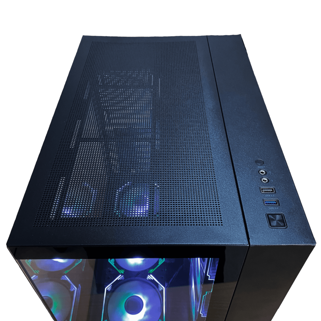 CASE ATX, FISH TANK C708, Case sin Fuente, 1xUSB2.0, 1xUSB3.0, Audio HD, 6x12CM LED ARGB COOLER, Control remoto, VT lateral y frontal, Medidas: 425 x 285 x 415mm, 1x3.5HDD, 2x2.5SDD interno FISH-TANK-C708-BL - SMART BUSINESS