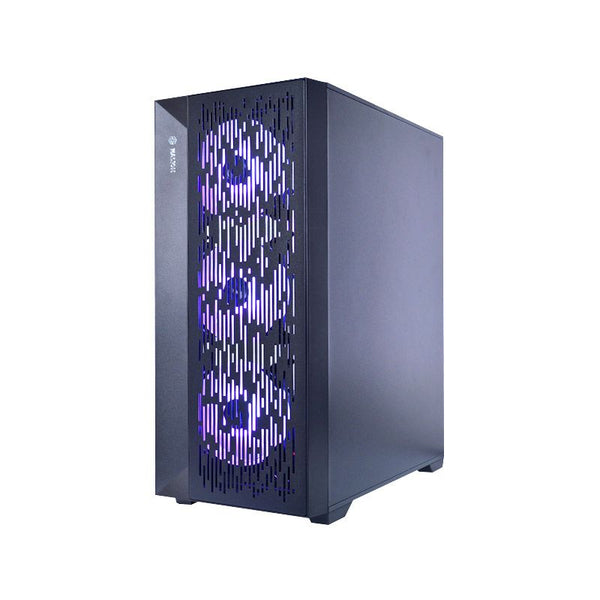 CASE ATX FOXTROT 01, Case sin Fuente, 2xUSB 2.0, 1xUSB 3.0, Audio HD, 4x12CM LED ARGB COOLER, VT lateral, Medidas: 410 x 210 x 450 mm, 2x3.5HDD, 2x2.5SDD interno FOXTROT-01 - SMART BUSINESS