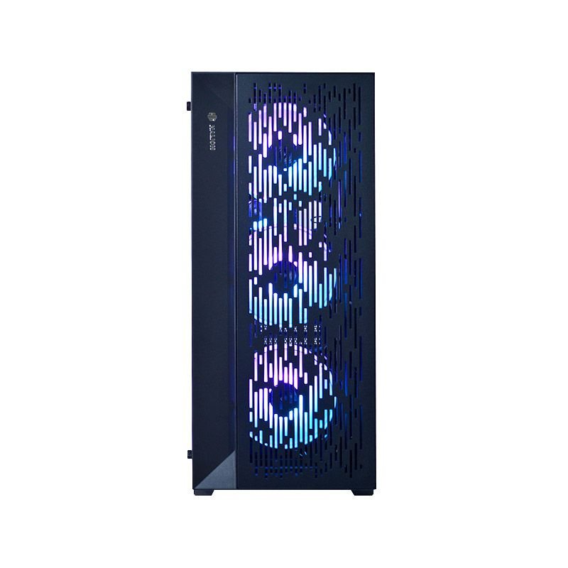 CASE ATX FOXTROT 01, Case sin Fuente, 2xUSB 2.0, 1xUSB 3.0, Audio HD, 4x12CM LED ARGB COOLER, VT lateral, Medidas: 410 x 210 x 450 mm, 2x3.5HDD, 2x2.5SDD interno FOXTROT-01 - SMART BUSINESS