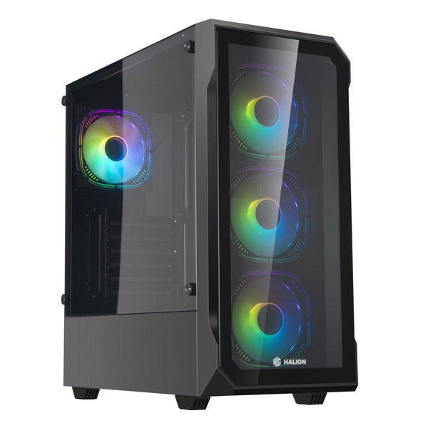 CASE ATX INFINITY 415, FUENTE 600W, 2XUSB2.0, 1XUSB3.0, AUDIO HD, MICRÓFONO HD, 4X12CM LED ARGB COOLER, VT LATERAL, MEDIDAS: 400X200X435MM, 1X3.5 HDD, 3X2.5 SDD INTERNO INFINITY-415 - SMART BUSINESS