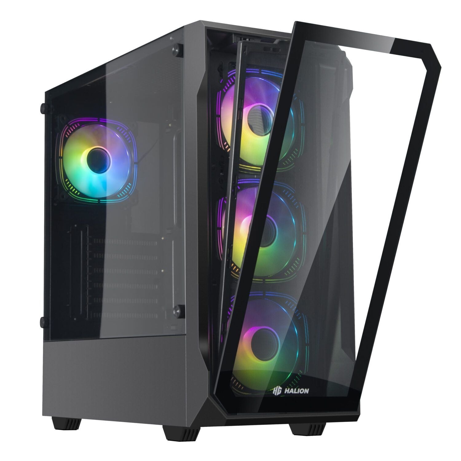 CASE ATX INFINITY 415, FUENTE 600W, 2XUSB2.0, 1XUSB3.0, AUDIO HD, MICRÓFONO HD, 4X12CM LED ARGB COOLER, VT LATERAL, MEDIDAS: 400X200X435MM, 1X3.5 HDD, 3X2.5 SDD INTERNO INFINITY-415 - SMART BUSINESS