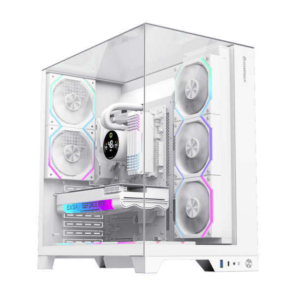 CASE ATX INFINITY PRO WT, 1xUSB 3.0, USB TYPE C, CHASIS VIDRIO TEMPLADO SUPERIOR, LATERAL Y FRONTAL. Medidas: 418 x 272 x 454mm, 1x3.5HDD, 3x3.5SDD interno, Color: Blanco INFINITY-PRO-WT - SMART BUSINESS